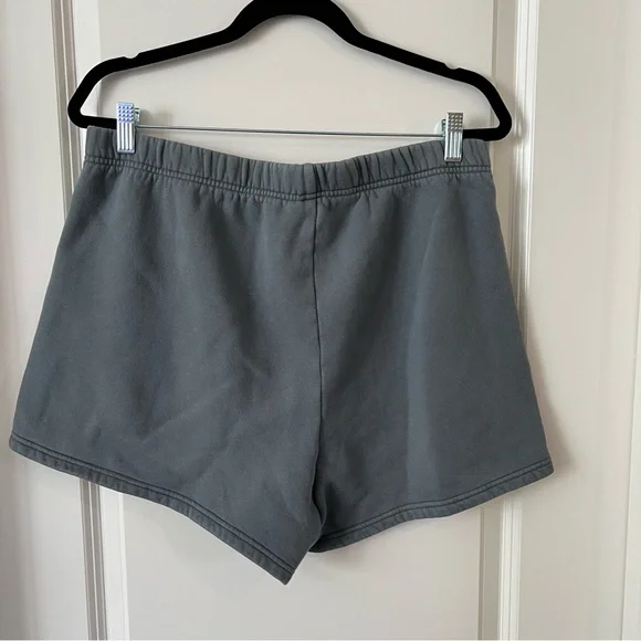 Aritzia TNA Cozy Fleece 3” Sweat Short in Echo Grey - Picture 2 of 4